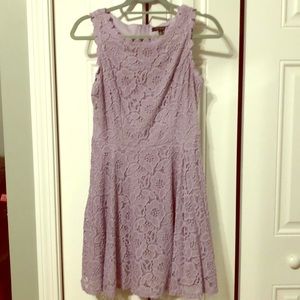 Lilac purple fit and flare dress, size8